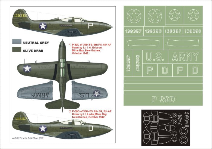 Montex MXK48140 1:48 Bell P-39 Airacobra