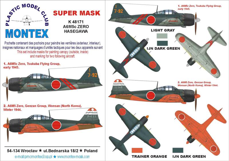 Montex MXK48171 1:48 Mitsubishi A6M5 Zero