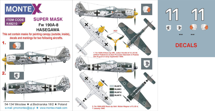 Montex MXK48210 1:48 Focke-Wulf Fw-190A-8