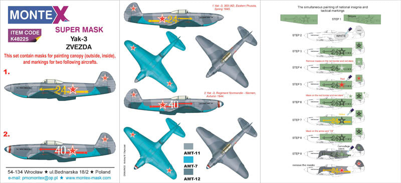 Montex MXK48225 1:48 Yakovlev Yak-3