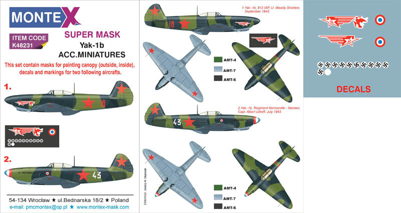 Montex MXK48231 1:48 Yakovlev Yak-1b