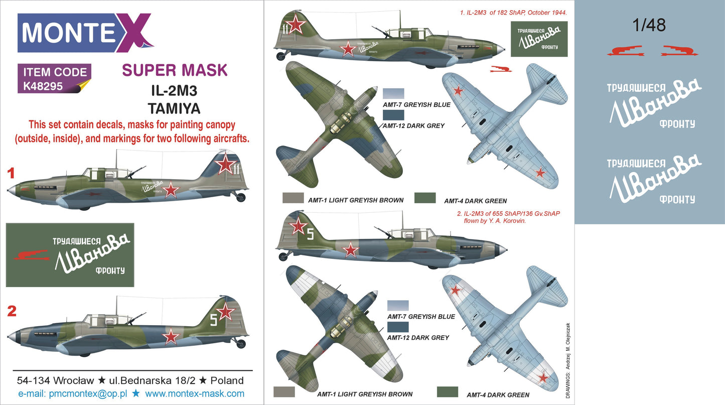 Montex MXK48295 1:48 Ilyushin IL-2M3