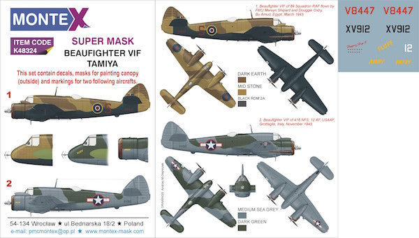 Montex MXK48324 1:48 Bristol Beaufighter Mk.VI