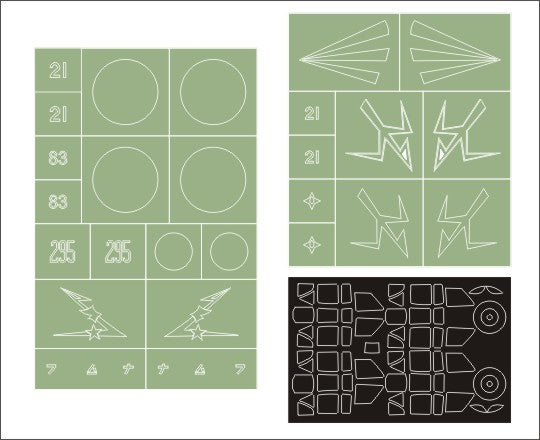 Montex MXMM32071 1:32 Kawasaki Ki-61 Hien canopy frame paint masks