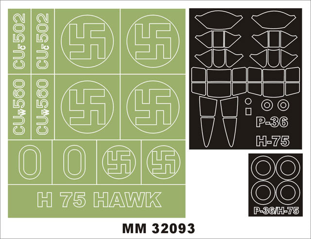 Montex MXMM32093 1:32 Curtiss-Hawk H-75 Hawk