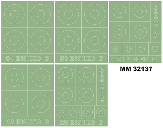 Montex MXMM32137 1:32 RAF ROUNDELS TYPE B insignia and markings masks