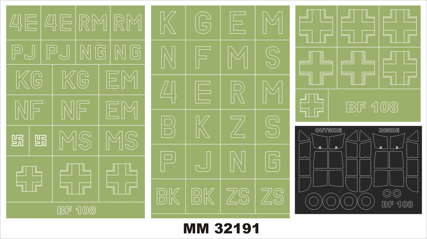 Montex MXMM32191 1:32 Messerschmitt Bf-108 Taifun