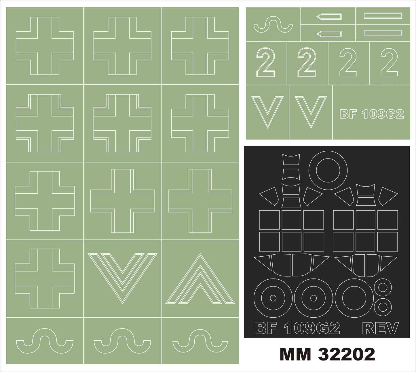 Montex MXMM32202 1:32 Messerschmitt Bf-109G-2