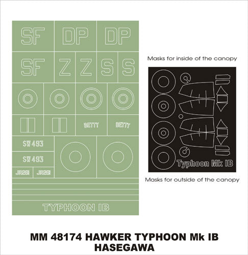 Montex MXMM48174 1:48 Hawker Typhoon Mk.IB