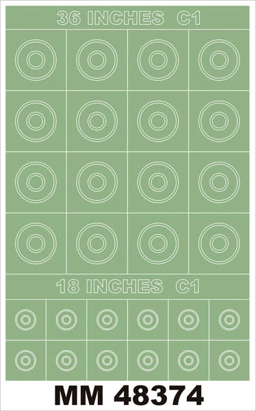 Montex MXMM48374 1:48 RAF ROUNDELS TYPE C1 insignia and markings masks
