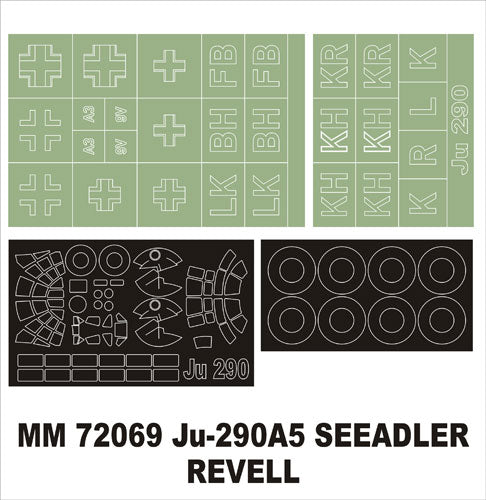 Montex MXMM72069 1:72 Junkers Ju-290A-5/Ju-290A-7 1 canopy frame paint masks