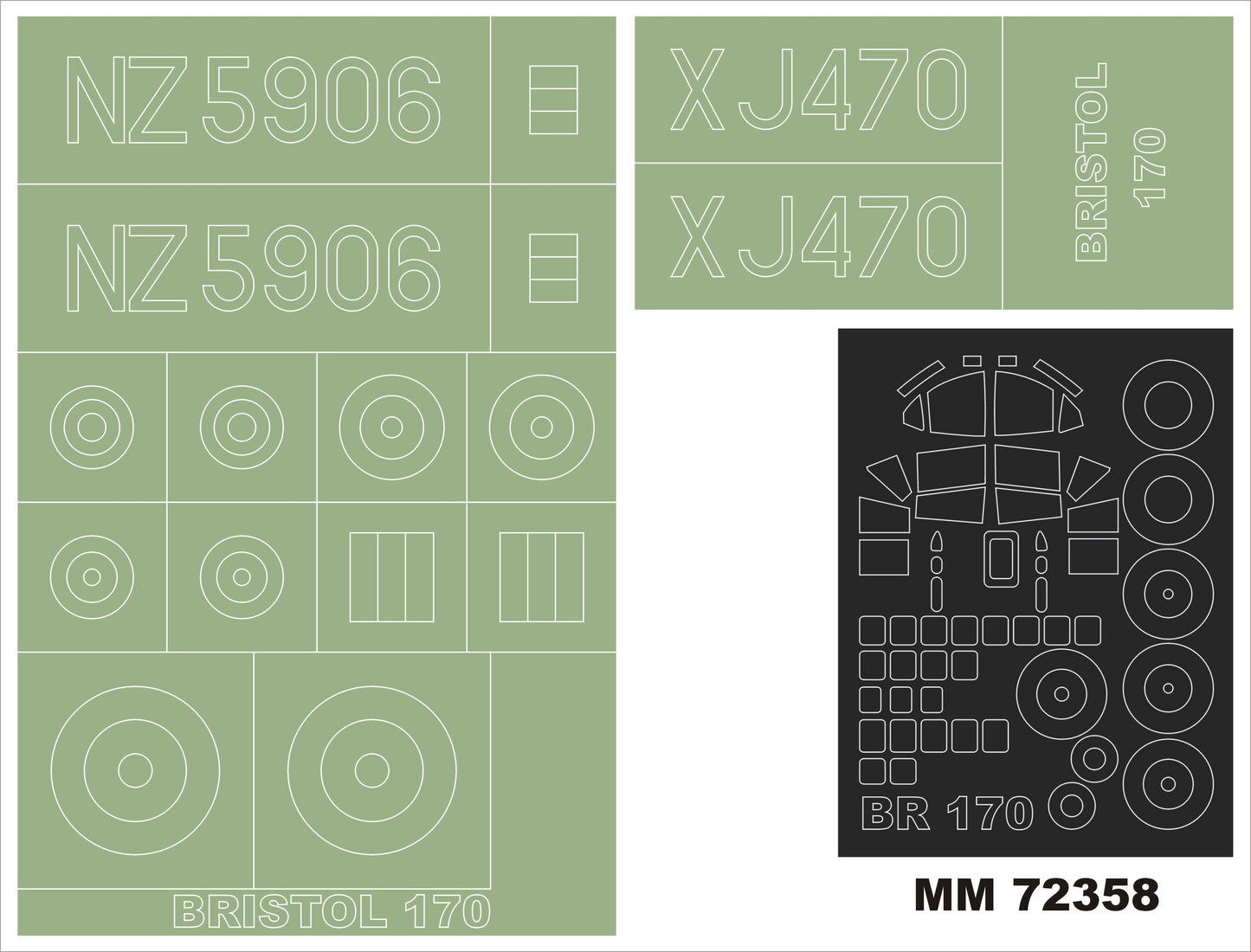 Montex MXMM72358 1:72 Bristol 170 Freighter Mk.31