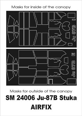 Montex MXSM24006 1:24 Junkers Ju-87B 'Stuka' canopy frame paint masks