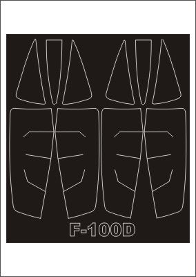 Montex MXSM32074 1:32 North-American F-100D Super Sabre canopy frame paint masks