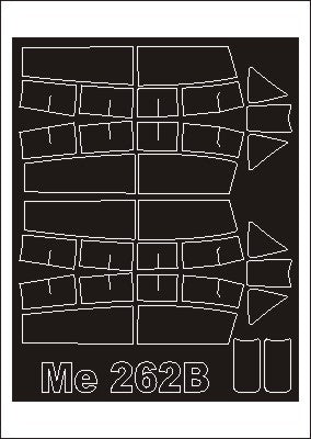 Montex MXSM32077 1:32 Messerschmitt Me-262B-1 canopy frame paint masks