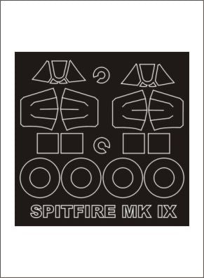 Montex MXSM32086 1:32 Supermarine Spitfire Mk.IX canopy frame paint masks