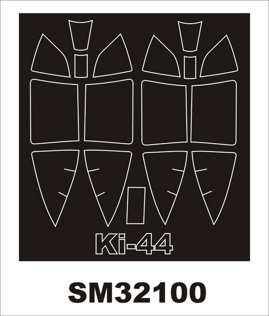 Montex MXSM32100 1:32 Nakajima Ki-44 SHOKI canopy frame paint masks