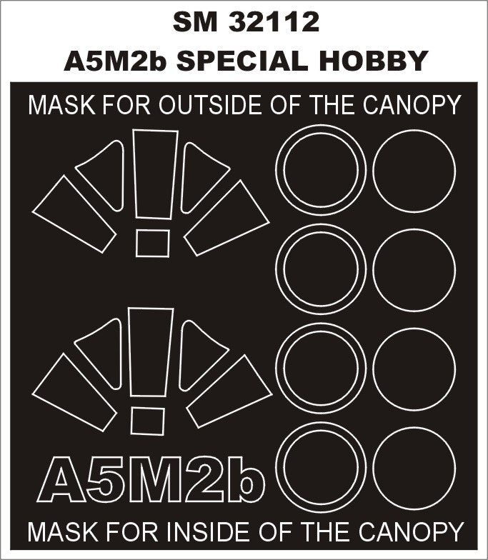 Montex MXSM32112 1:32 Mitsubishi A5M2b 'Claude' canopy frame paint masks