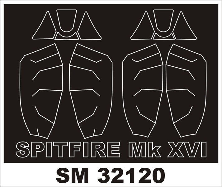 Montex MXSM32120 1:32 Supermarine Spitfire Mk.XVI canopy frame paint masks