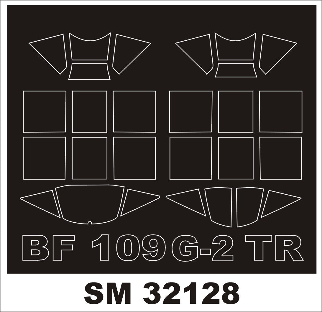 Montex MXSM32128 1:32 Messerschmitt Bf-109G-2 canopy frame paint masks