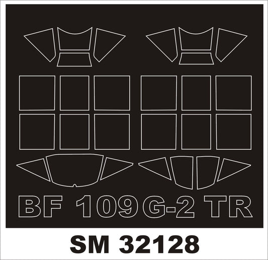 Montex MXSM32128 1:32 Messerschmitt Bf-109G-2 canopy frame paint masks