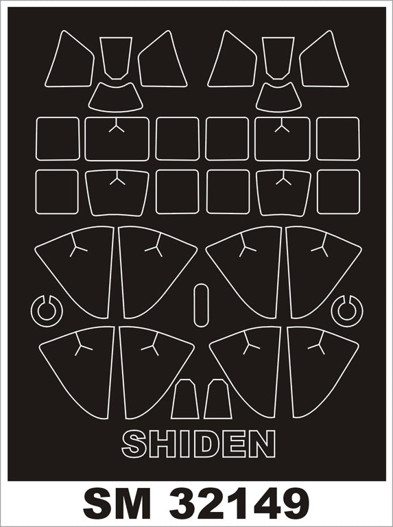 Montex MXSM32149 1:32 Kawanishi N1K2-J SHIDEN canopy frame paint masks