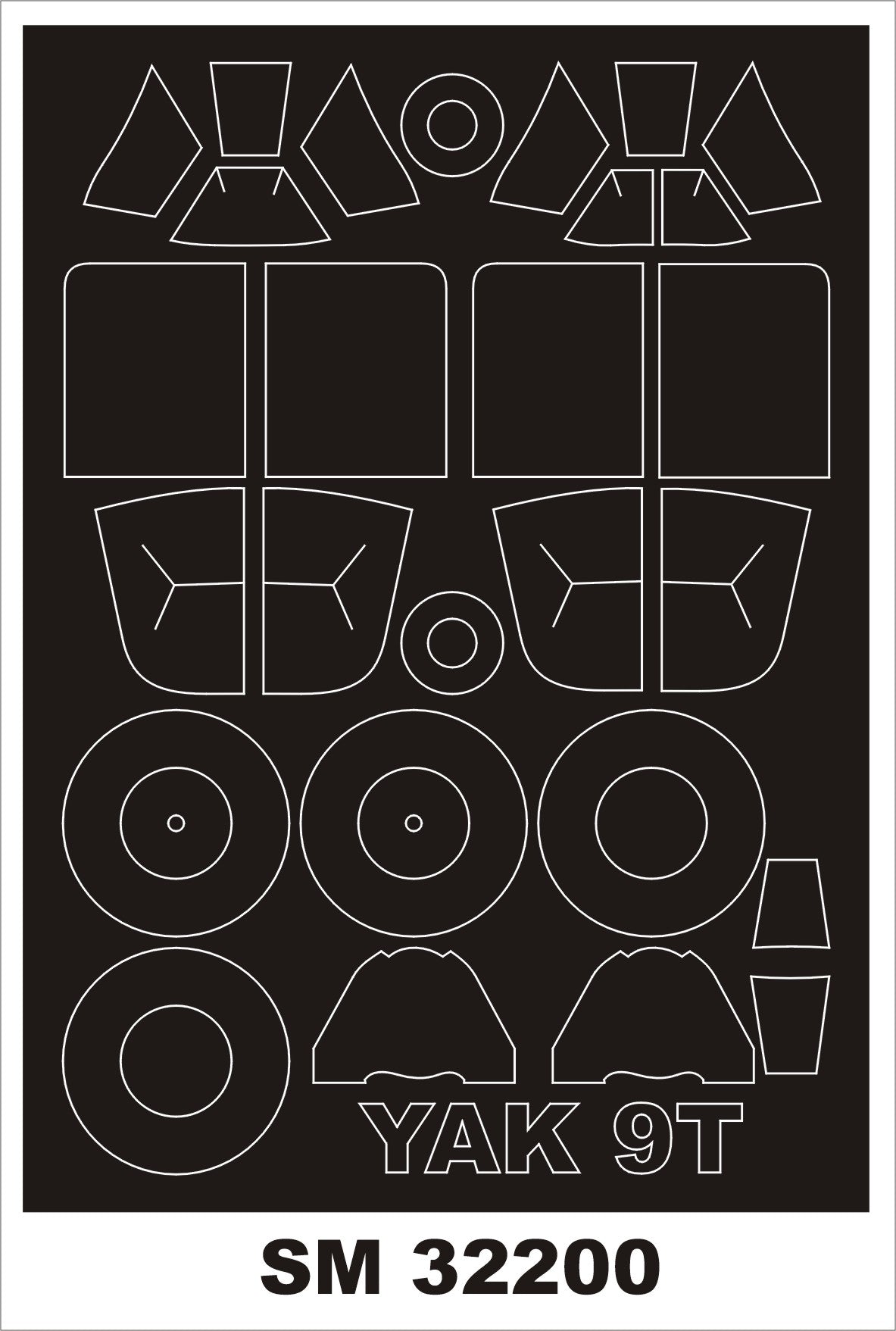 Montex MXSM32200 Yak-9T Canopy Paint Masks (ICM) 1:32