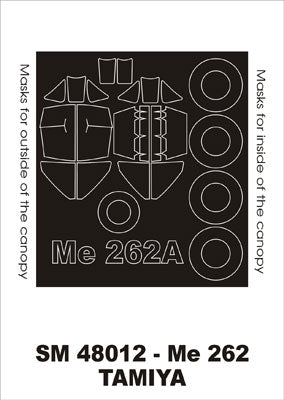 Montex MXSM48012 1:48 Messerschmitt Me-262A-1a canopy frame paint masks