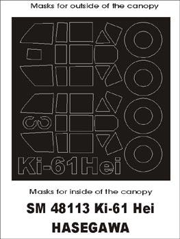 Montex MXSM48113 1:48 Kawasaki Ki-61 Hei canopy frame paint masks