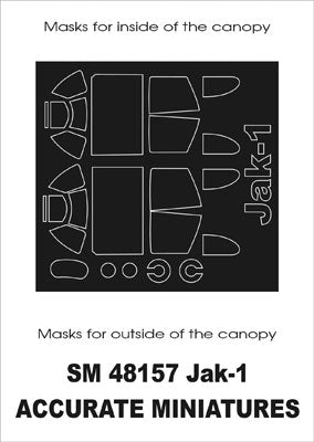 Montex MXSM48157 1:48 Yakovlev Yak-1 canopy frame paint masks