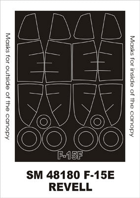 Montex MXSM48180 1:48 McDonnell F-15E Strike Eagle canopy frame paint masks