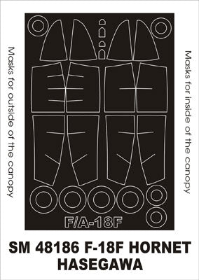 Montex MXSM48186 1:48 Boeing F/A-18F Super Hornet canopy frame paint masks