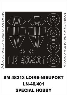 Montex MXSM48213 Loire-Nieuport LN.401 Canopy Masks 1:48