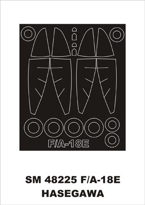 Montex MXSM48225 1:48 Boeing F-18E canopy frame paint masks