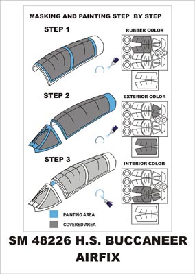 Montex MXSM48226 Buccaneer S.2B Canopy Paint Masks 1:48