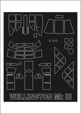 Montex MXSM48265 1:48 Vickers Wellington Mk.III canopy frame paint mask