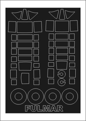 Montex MXSM48266 1:48 FAIREY FULMAR Mk.I canopy frame paint masks