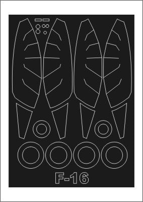Montex MXSM48269 1:48 Lockheed-Martin F-16CJ Fighting Falcon canopy masks