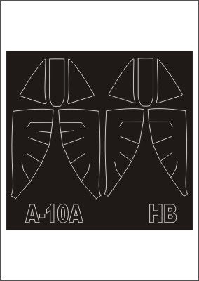 Montex MXSM48272 1:48 Fairchild A-10A Thunderbolt Mk.II canopy frame paint masks