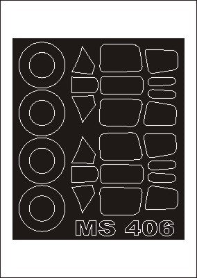 Montex MXSM48282 1:48 Morane-Saulnier MS.406C1 canopy frame paint masks
