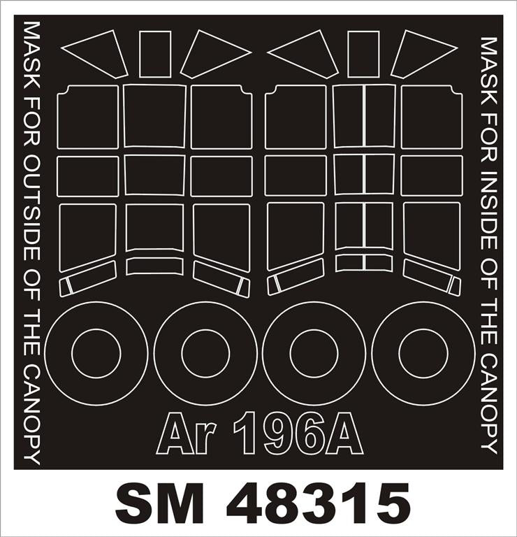 Montex MXSM48315 1:48 Arado Ar-196A-2/Ar-196A-5 canopy frame paint masks