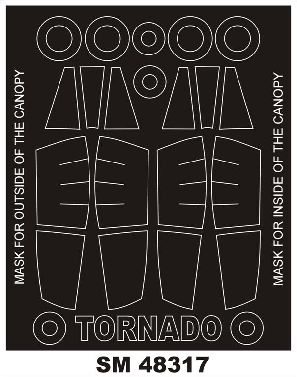 Montex MXSM48317 1:48 Panavia Tornado GR Mk.I/IDS canopy frame paint masks