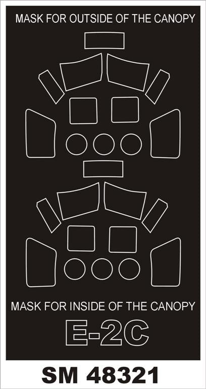 Montex MXSM48321 1:48 Grumman E-2C Hawkeye canopy frame paint masks