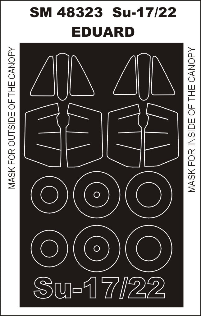 Montex MXSM48323 1:48 Sukhoi Su-22M3/Su-22M4 canopy frame paint masks
