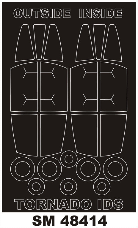 Montex MXSM48414 1:48 Panavia Tornado IDS canopy frame paint masks