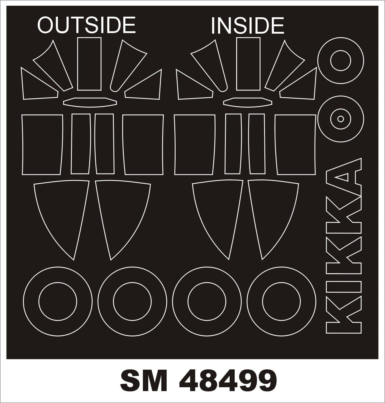 Montex MXSM48499 1:48 SHISEI KIKKA canopy frame paint mask