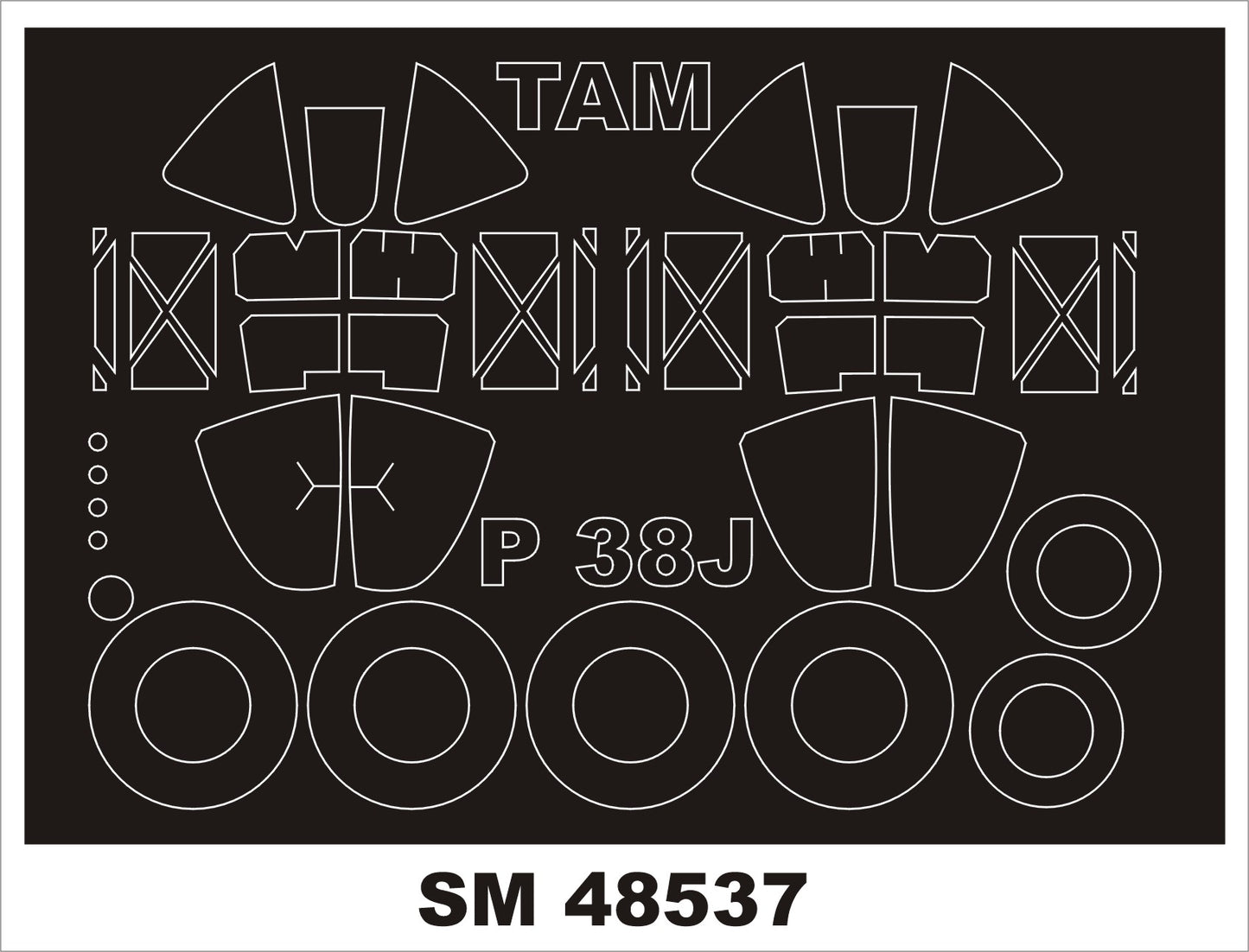 Montex MXSM48537 1:48 Lockheed P-38J LIGHTNING