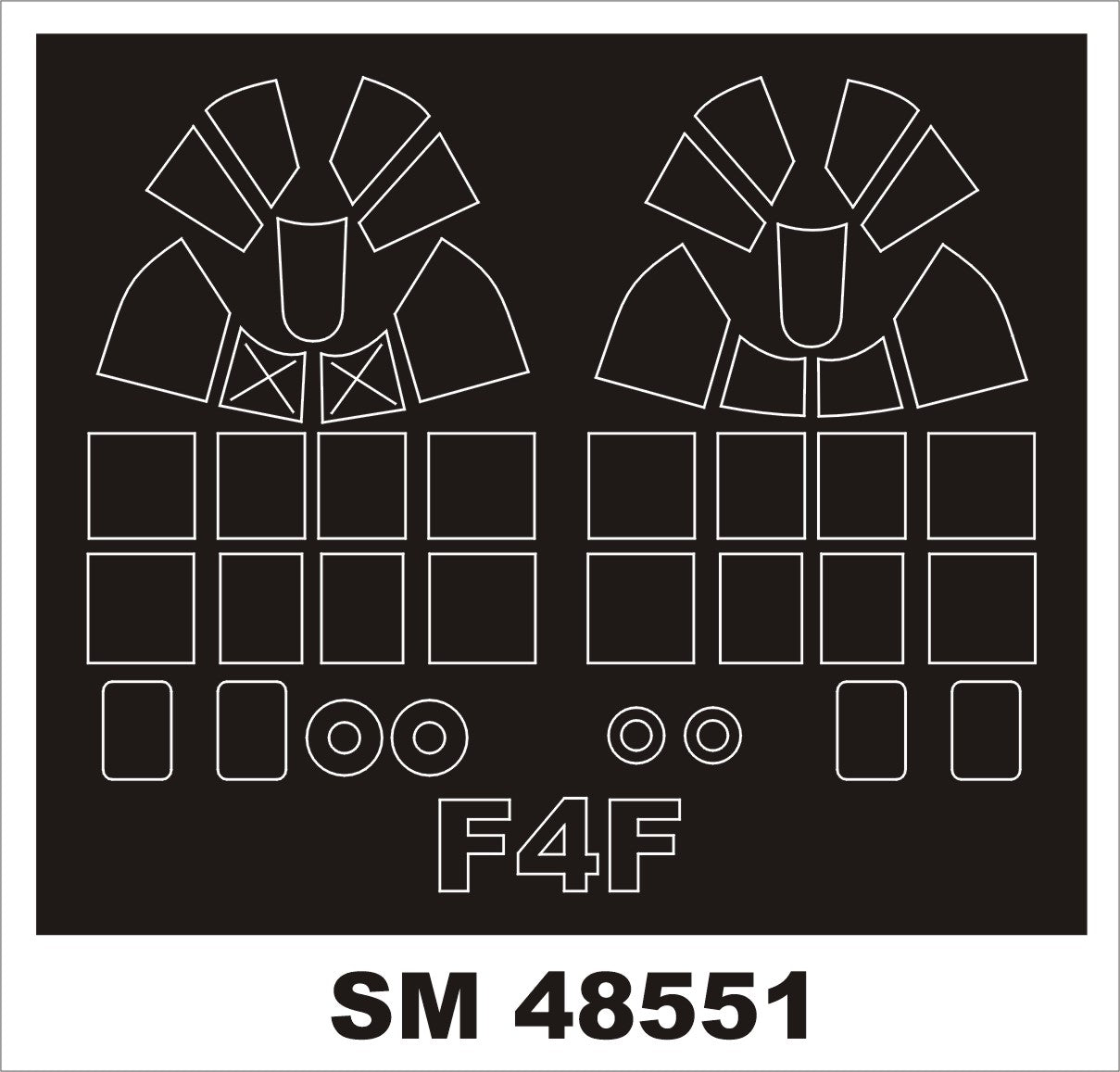 Montex MXSM48551 1:48 Grumman F4F-3/F4F-4 Wildcat