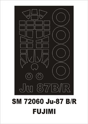 Montex MXSM72060 1:72 Junkers Ju-87B/R canopy frame paint mask