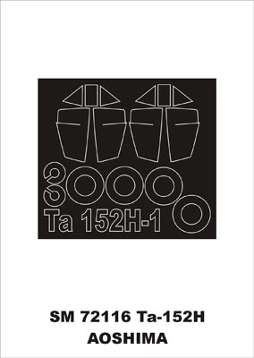 Montex MXSM72116 1:72 Focke-Wulf Ta-152H canopy frame paint mask